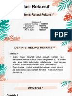 Jenis-Jenis Relasi Rekursif