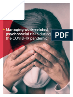 Managing Work-related Psychosocial Risks During the COVID