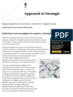 A Structured Approach To Strategic Decisions