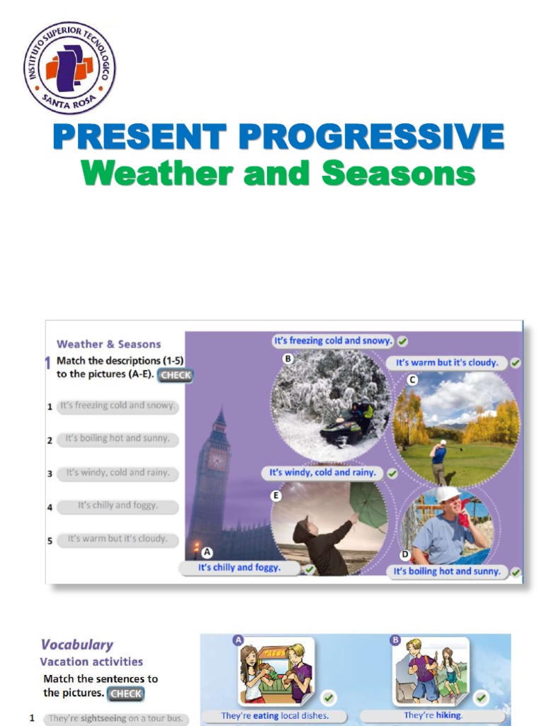 Clase 03 Presente Progresivo | PDF