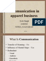 Communication in Apparel Business