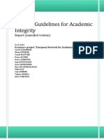 General Guidelines For Academic Integrity