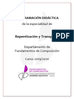 PD COMPOSICIÓN - Repentización y Transporte 19-20