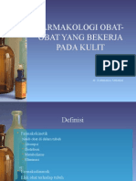 Farmakologi Obat Obat Yang Bekerja Pada Kulit