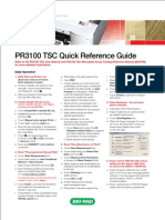 PR3100 TSC Quick Reference Guide: Daily Operation