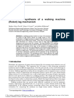 Review and Synthesis of A Walking Machine Robot Le