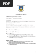 (MIE 211) Rock Mechanics Course Outline