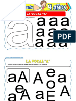 Actividades Con La Vocal A para Niños de 4 Años