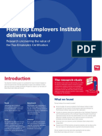How Top Employers Institute Delivers Value