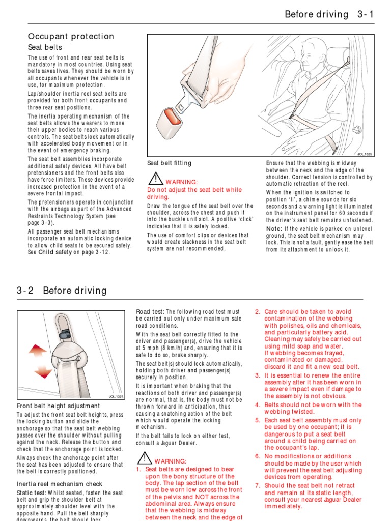 Occupant Protection: Seat Belts | PDF | Airbag | Seat Belt