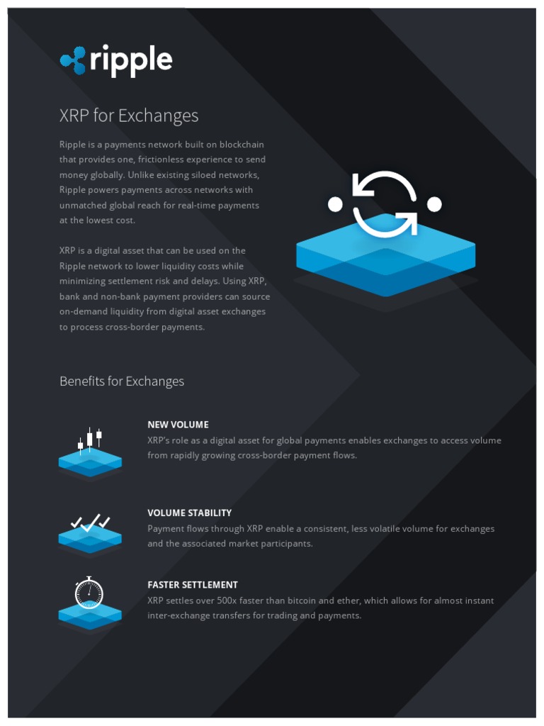 XRP Exchanges | PDF | Market Liquidity | Financial Services