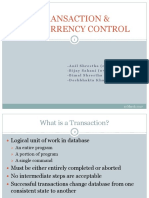Transaction & Concurrency Control