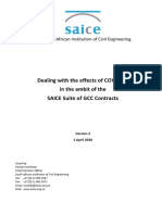 COVID-19 and SAICE GCC Contracts - Notice Dated 1 April 2020
