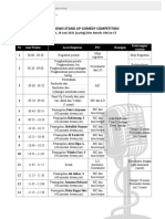 Rundown Stand Up Comedy Competition