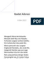 Ibadat Adorasi 6 Mei 2021