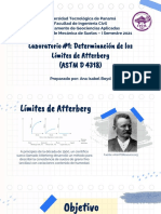 Determinación de los Límites de Atterberg (ASTM D 4318