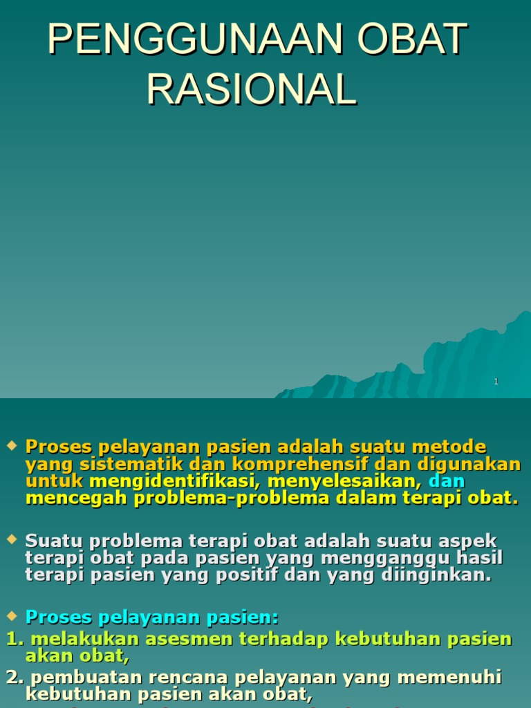 Pelayanan Terapi Obat Rasional | PDF