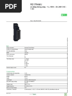 RE17RAMU On-Delay Timer Overview | PDF | Alternating Current | Relay
