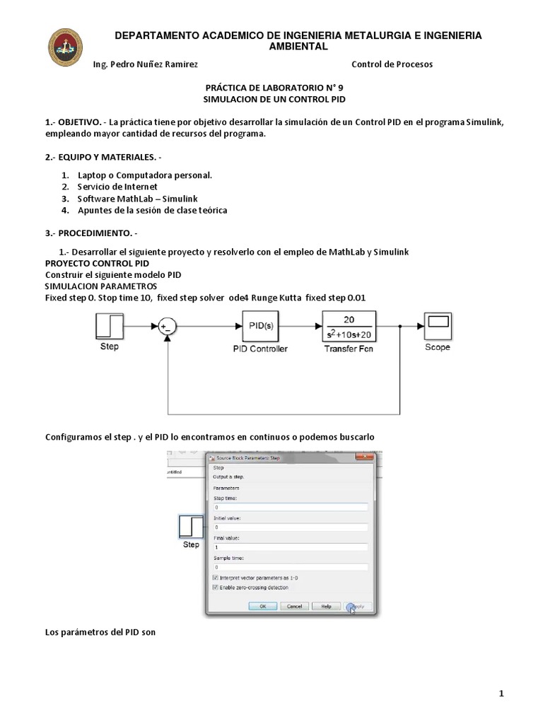 Simulación de Control PID en Simulink | PDF | Simulación | Programa de ...