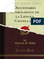 Diccionario Etimologico de La Lengua Cas