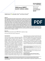 The Efficiency of PSO-based MPPT Technique of An Electric Vehicle Within The City