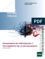 Guía de Estudio Pública: Programas de Prevención Y Tratamiento de La Delincuencia