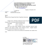 Surat Dispensasi KSB Peertamina