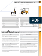 JCB Rough Terrain Fork Lift 940: Dimensions