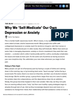 Why We 'Self-Medicate' Our Own Depression or Anxiety - HuffPost