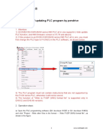 Steps of Updating PLC Program by Pendrive