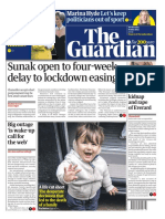 Lilibet Diana: Sunak Open To Four-Week Delay To Lockdown Easing