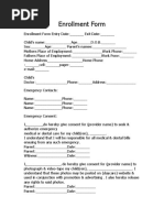 Enrollment Form