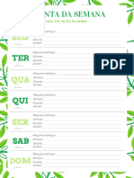 Ementa Semanal Planner Vazio