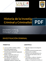 Historia de La Investigacion Criminal y Criminalistica