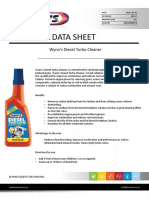 Technical Data Sheet: Wynn's Diesel Turbo Cleaner