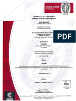 Certificado conformidad bloques y_o bornes 2013 - 2015