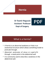 Hernia: DR Teamir Negussie Assistant Professor Dept of Surgery