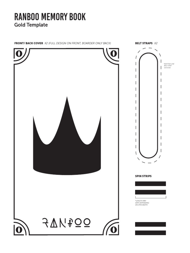 Ranboo Memory Book Gold Template PDF
