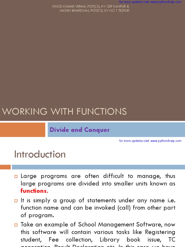 Understanding Python Functions and Modules | PDF | Parameter (Computer ...