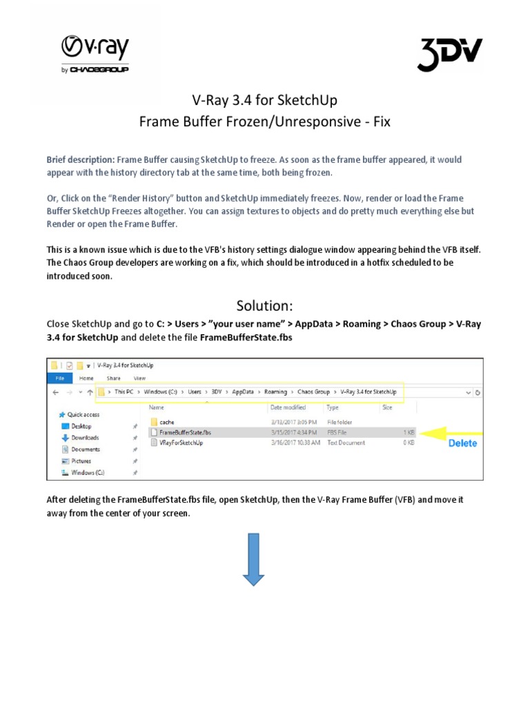 VRay 3 For SketchUp Frame Buffer Freeze | PDF