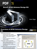 Ansoft HFSS Antenna Design Kit: Arien Sligar