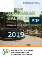 Kecamatan Jogonalan Dalam Angka 2019