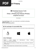 Ffmpeg: Download Source Code Snapshot - Tar.Bz2)