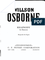 Osborne, Willson - Rhapsody For Solo Bassoon PDF