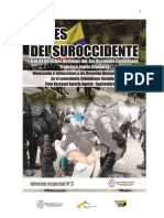 Informe Especial DIDH - DIH Cauca, Valle y Nariño - Agosto y Septiembre 2013