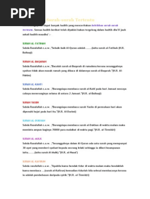 Kelebihan Surah Pdf