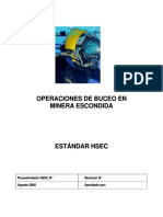 Buceo Minera Escondida