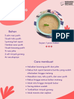 MPASI 6-9 bulan bubur hati ayam