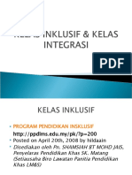 KELAS INKLUSIF & KELAS INTEGRASI