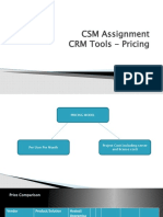 CSM Assignment CRM Tools - Pricing
